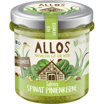 Hofgemüse Spinat Pinienkerne